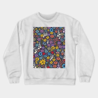 Floral Pattern Crewneck Sweatshirt